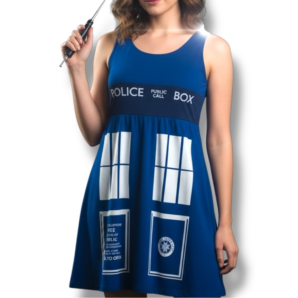 RARE 2012 Original Her Universe Doctor Who TARDIS Dress - XL